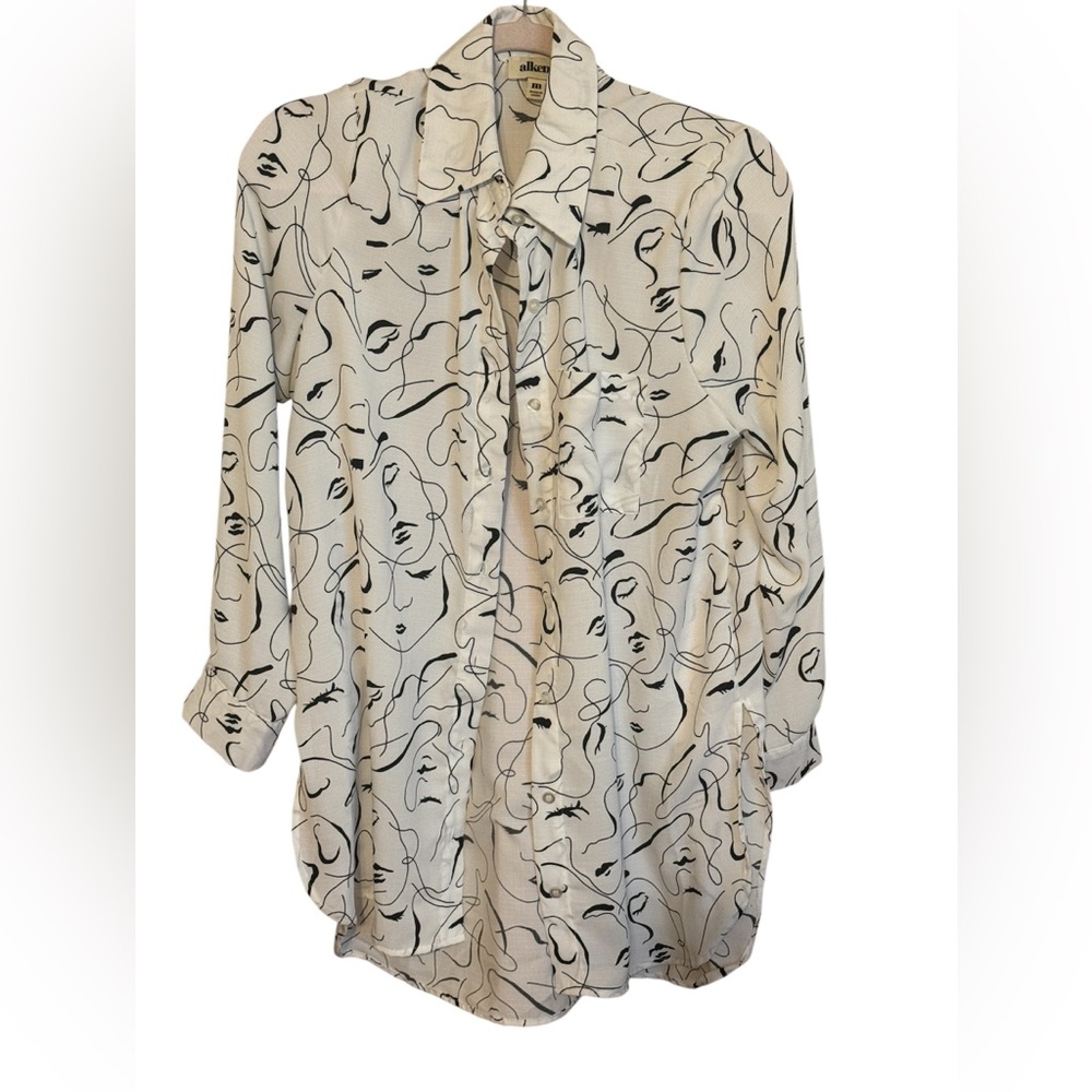 Abstract Print Women's Blouse